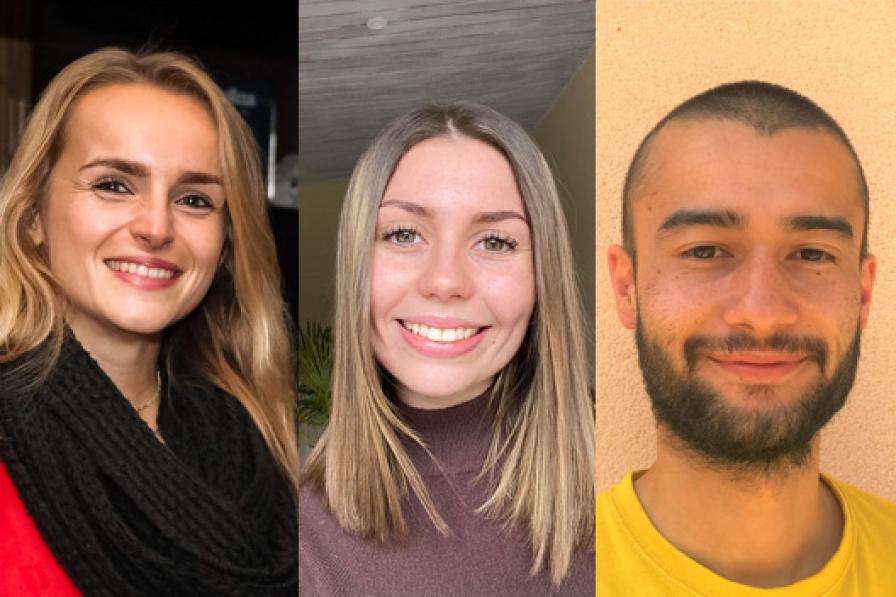 Victor Shimaru, Marianne Hilaire et Pauline Penet : interns or apprentices