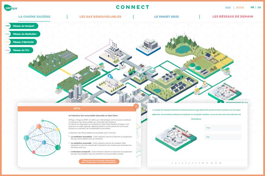 Page d'accueil de Connect