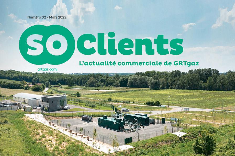 Couverture soClients n°2 : lettre d'information de la direction commerciale de GRTgaz destinée aux clients